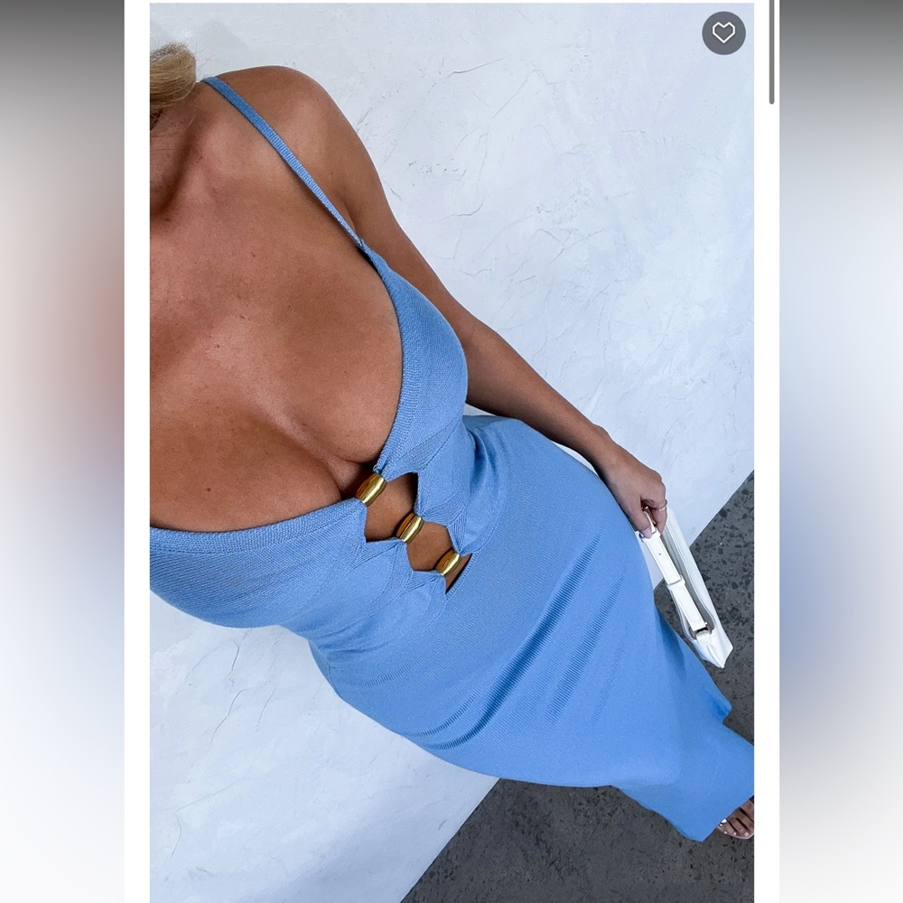 Break it off White Fox Maxi Dress